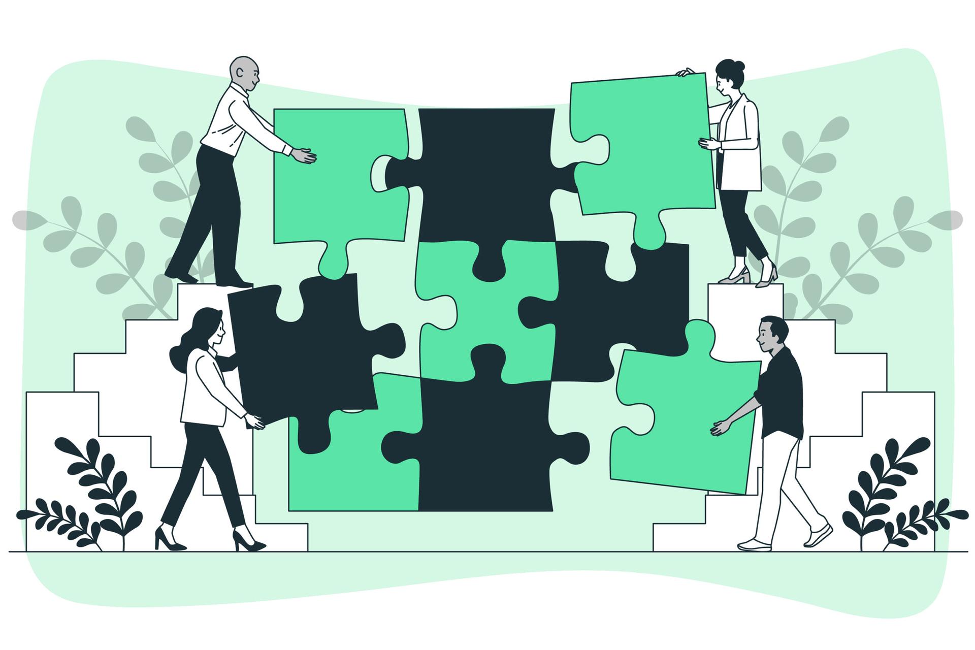 Diagram showing integration testing between enterprise system modules and APIs